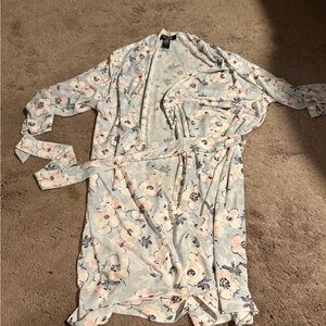Floral Wrap Robe